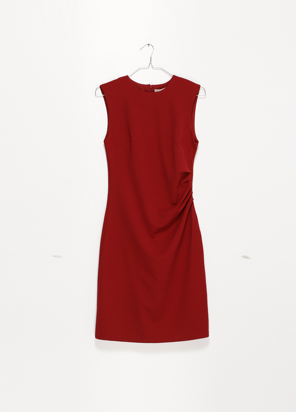 Бордовое кэжуал сукня футляр H&M однотонное