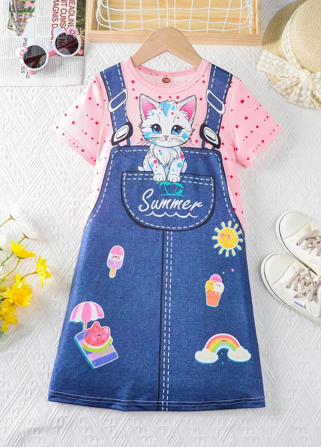 Комбинированное платье SHEIN (330749404)