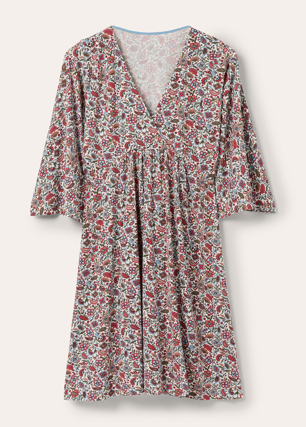 Комбинированное кэжуал платье в стиле ампир Boden с цветочным принтом