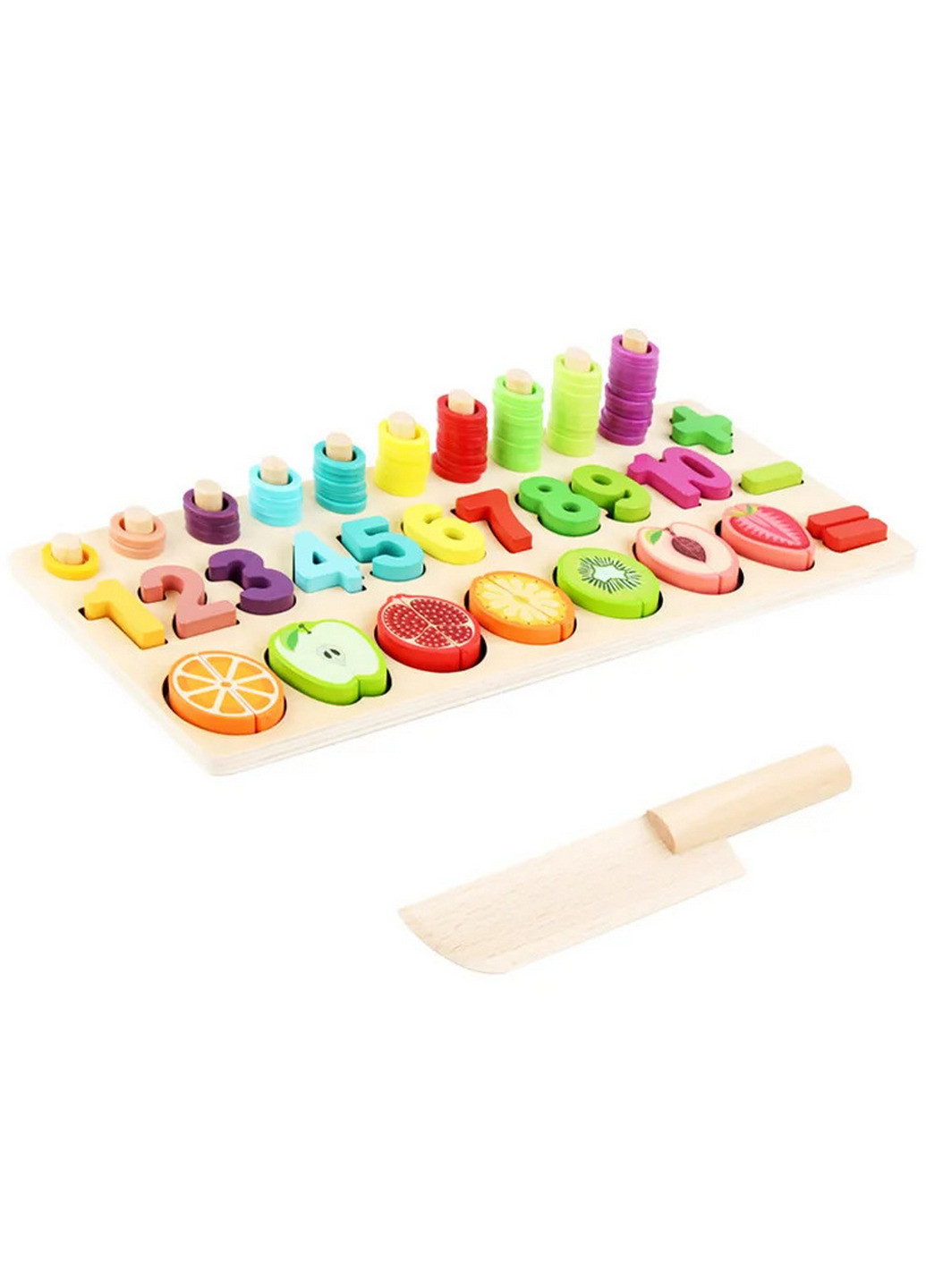 Розвиваюча гра цифри-фрукти No Brand (253177725)