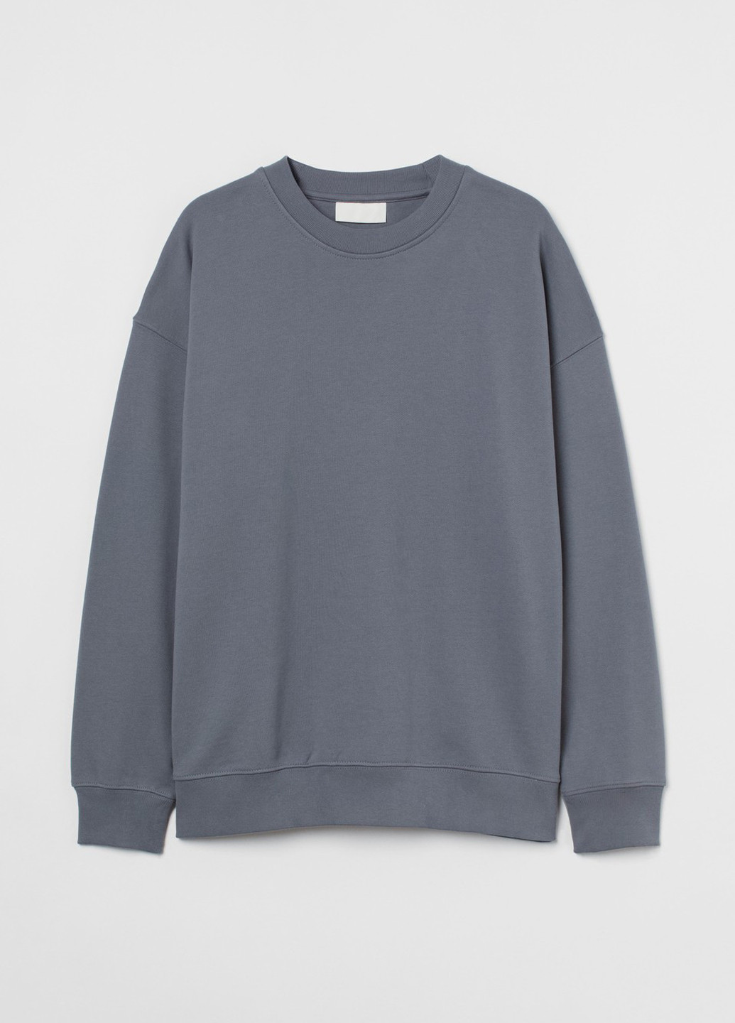 Сірий світшот H&M однотонний без декору (301194268)