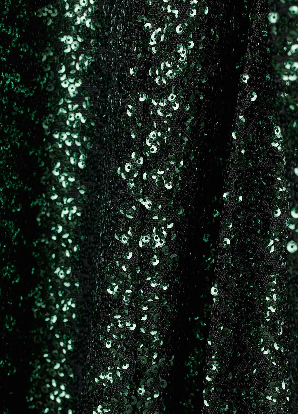 Темно-зелена коктейльна сукня а-силует H&M однотонна