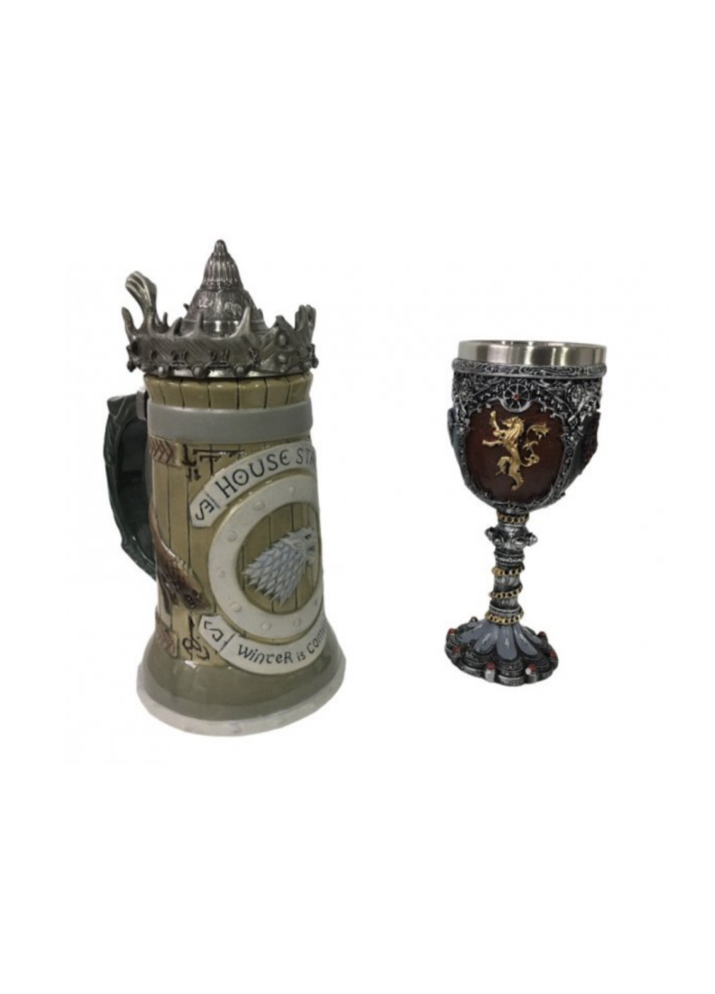 Подарочный Набор Кружка Игра Престолов Дом Старков и Бокал Winter Is Coming No Name (237346846)