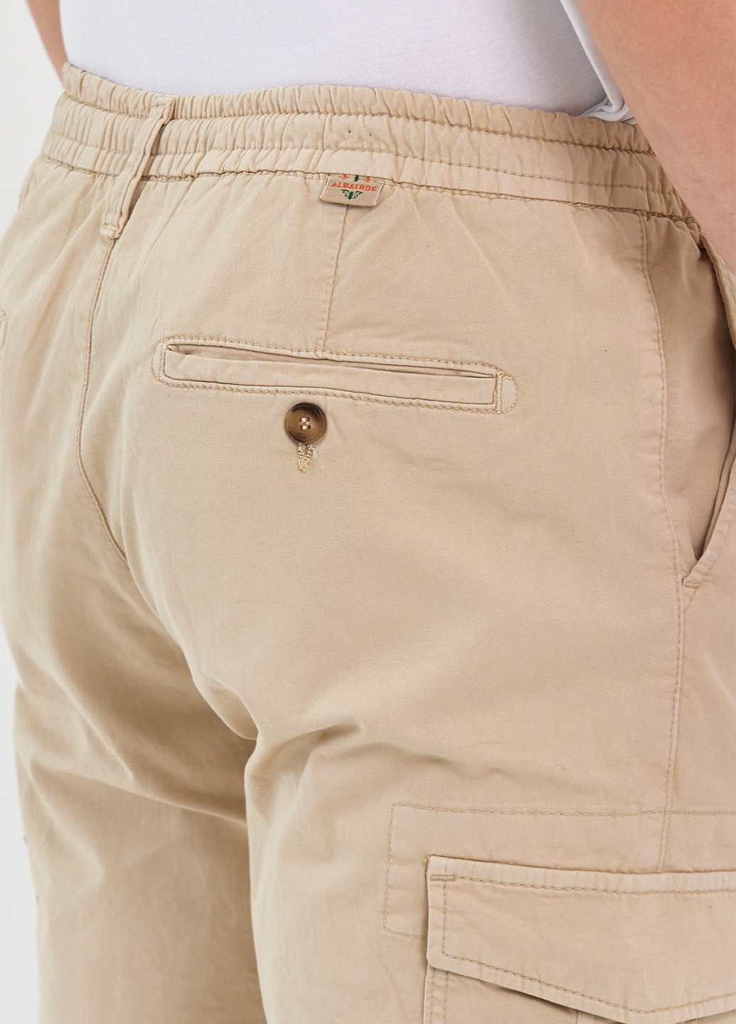 Бежевые кэжуал демисезонные карго брюки Trend Collection