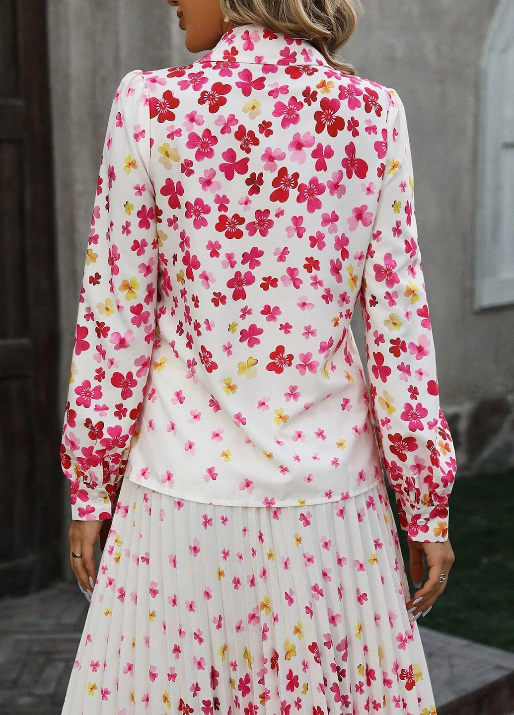 Комбинированная блуза SHEIN