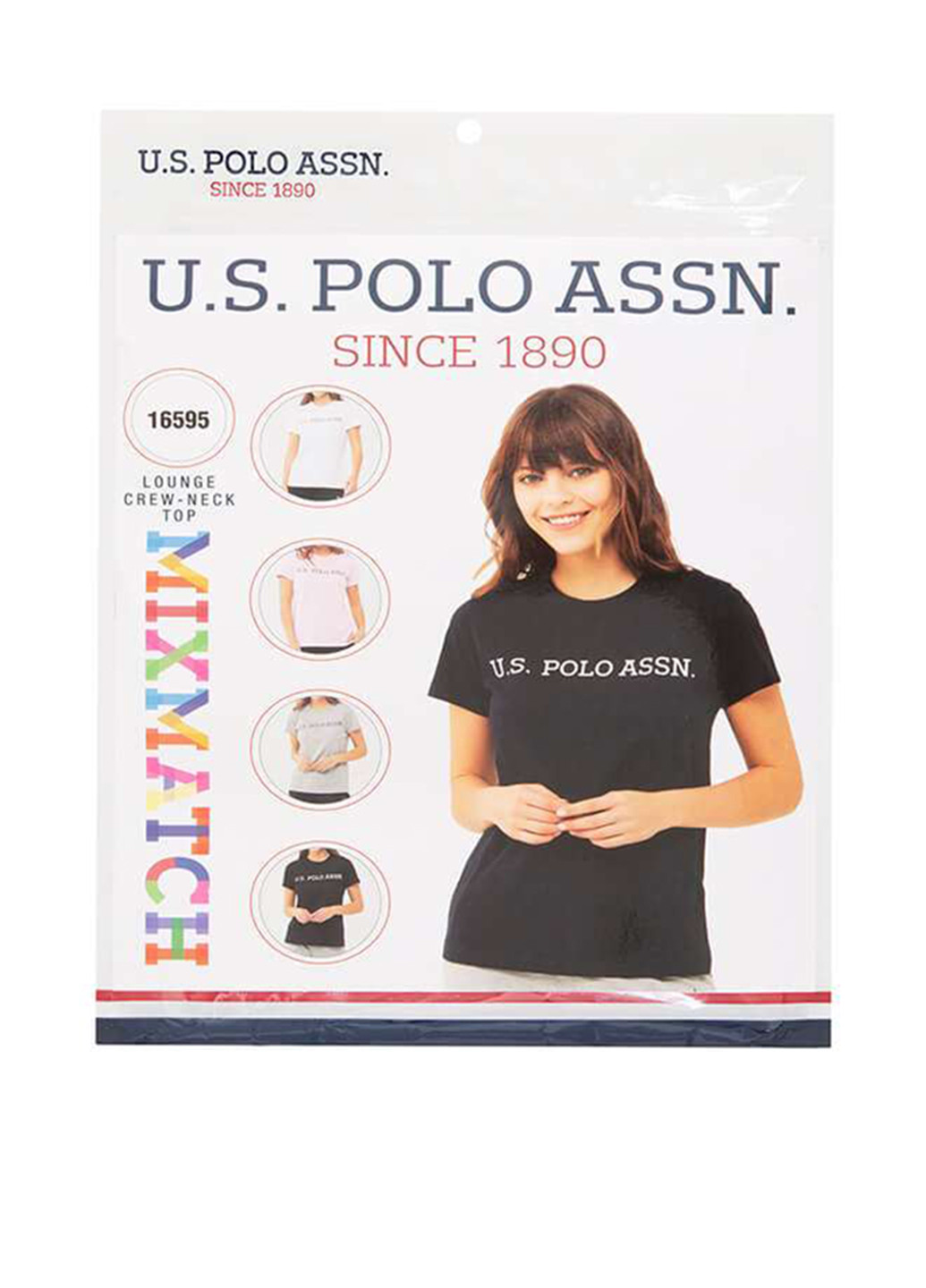Чорна всесезон футболка U.S. Polo Assn.