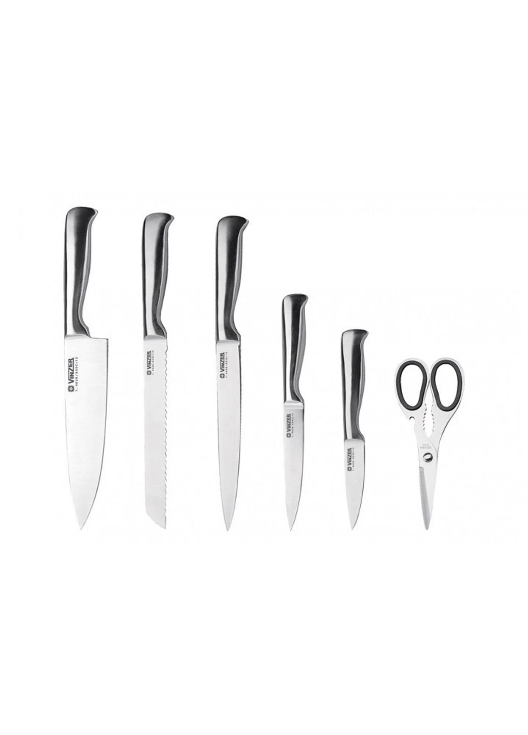 Набор ножей на подставке Iceberg VZ-50110 7 предметов Vinzer комбинированные,