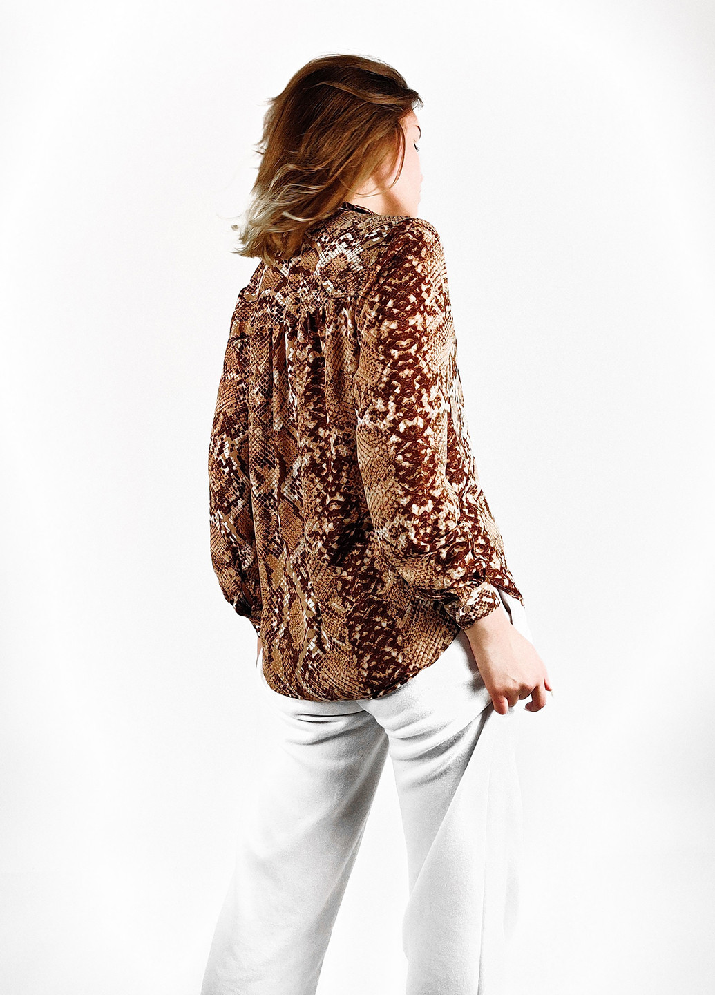Светло-коричневая блуза весняно-літня H&M