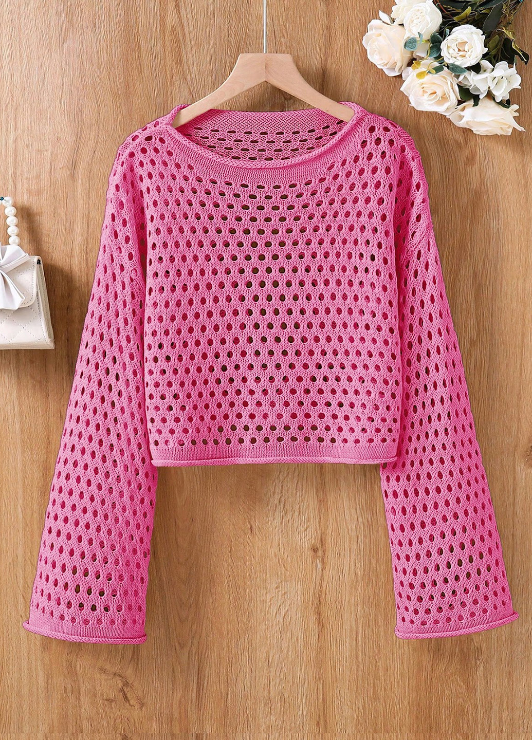 Рожевий демісезонний джемпер джемпер SHEIN