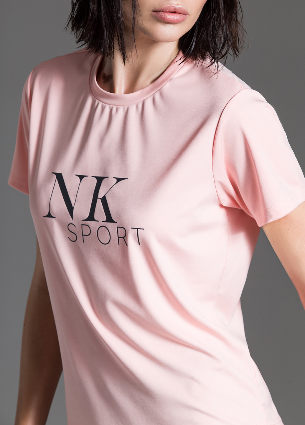 Пудровая всесезон футболка с коротким рукавом NKsport
