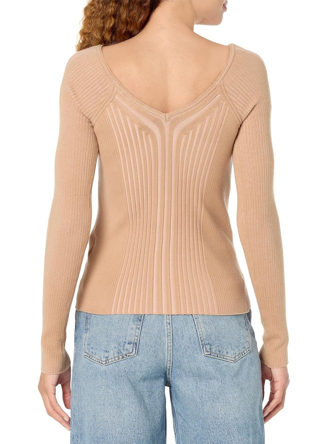 Бежевый демисезонный пуловер пуловер Guess