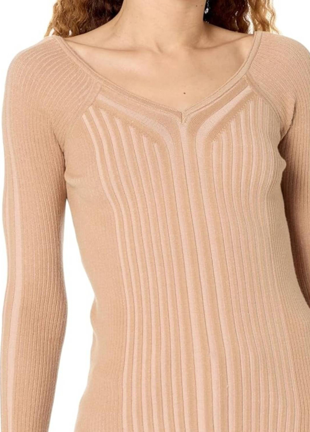 Бежевый демисезонный пуловер пуловер Guess