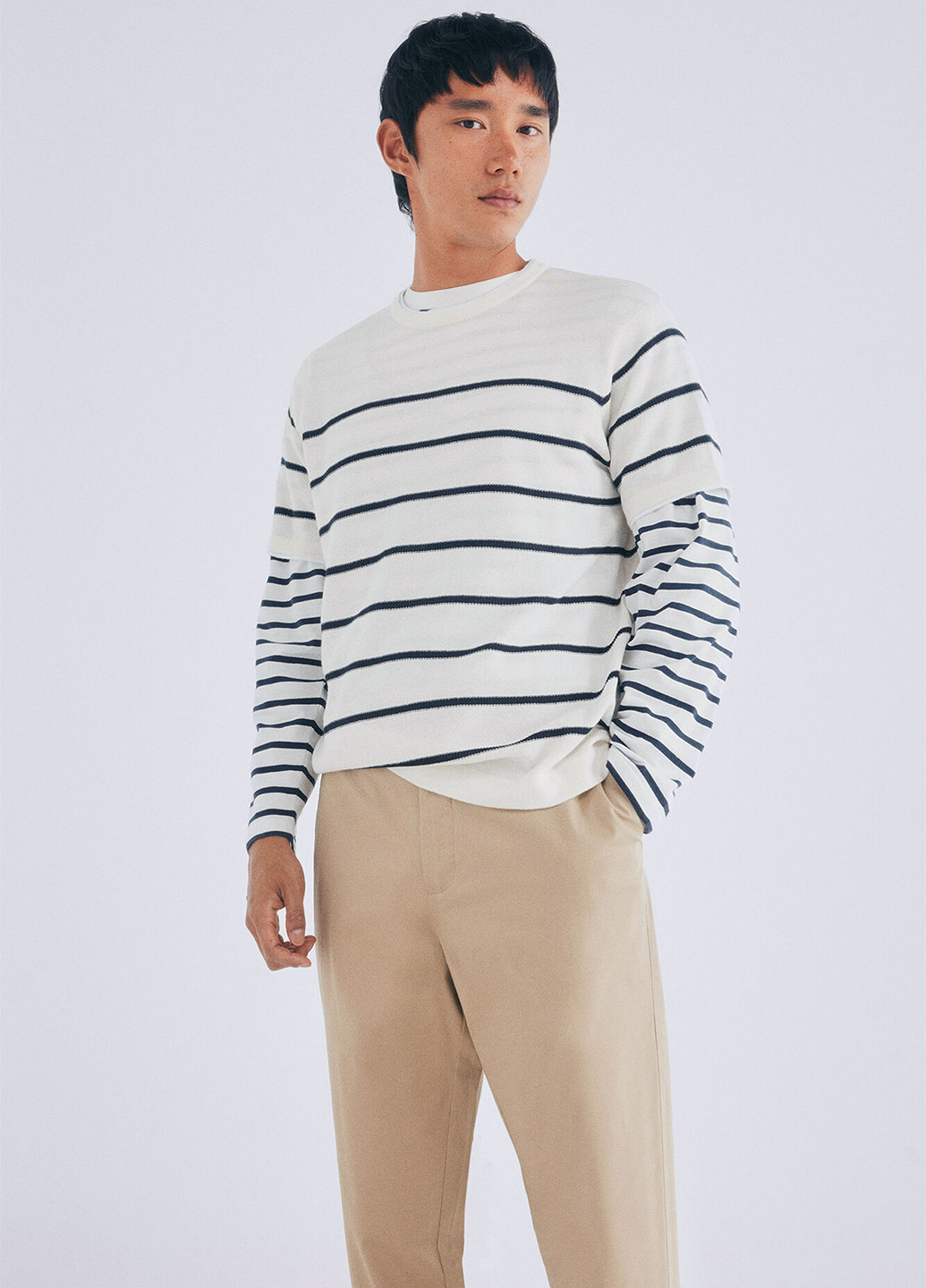 Коричневые кэжуал демисезонные чиносы брюки Springfield