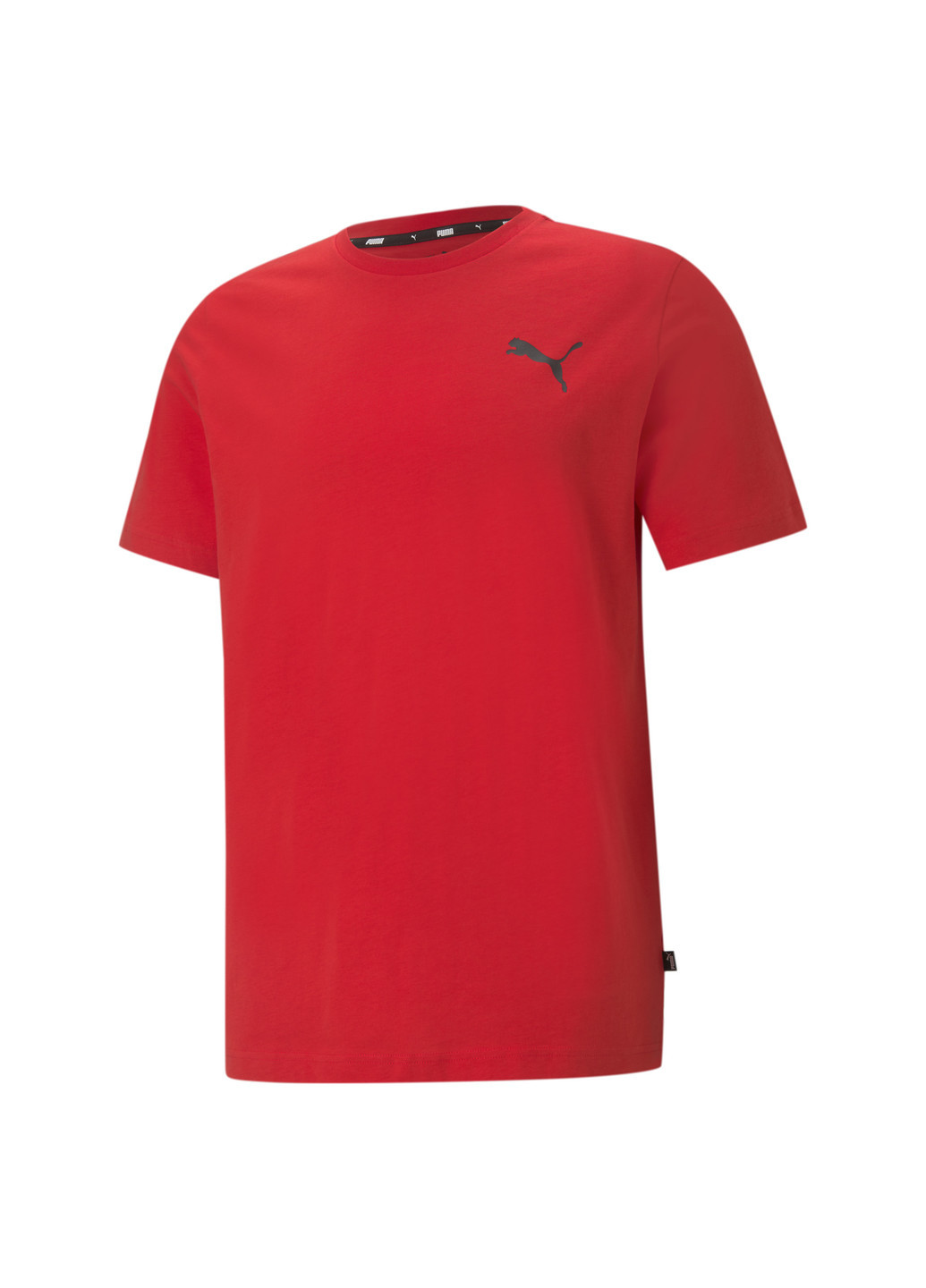 Красная демисезонная футболка essentials small logo men's tee Puma