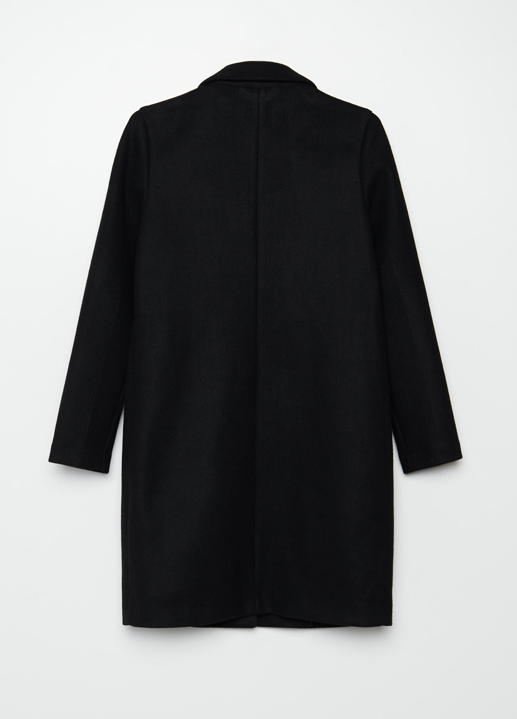 Черное демисезонное Пальто однобортное Cropp