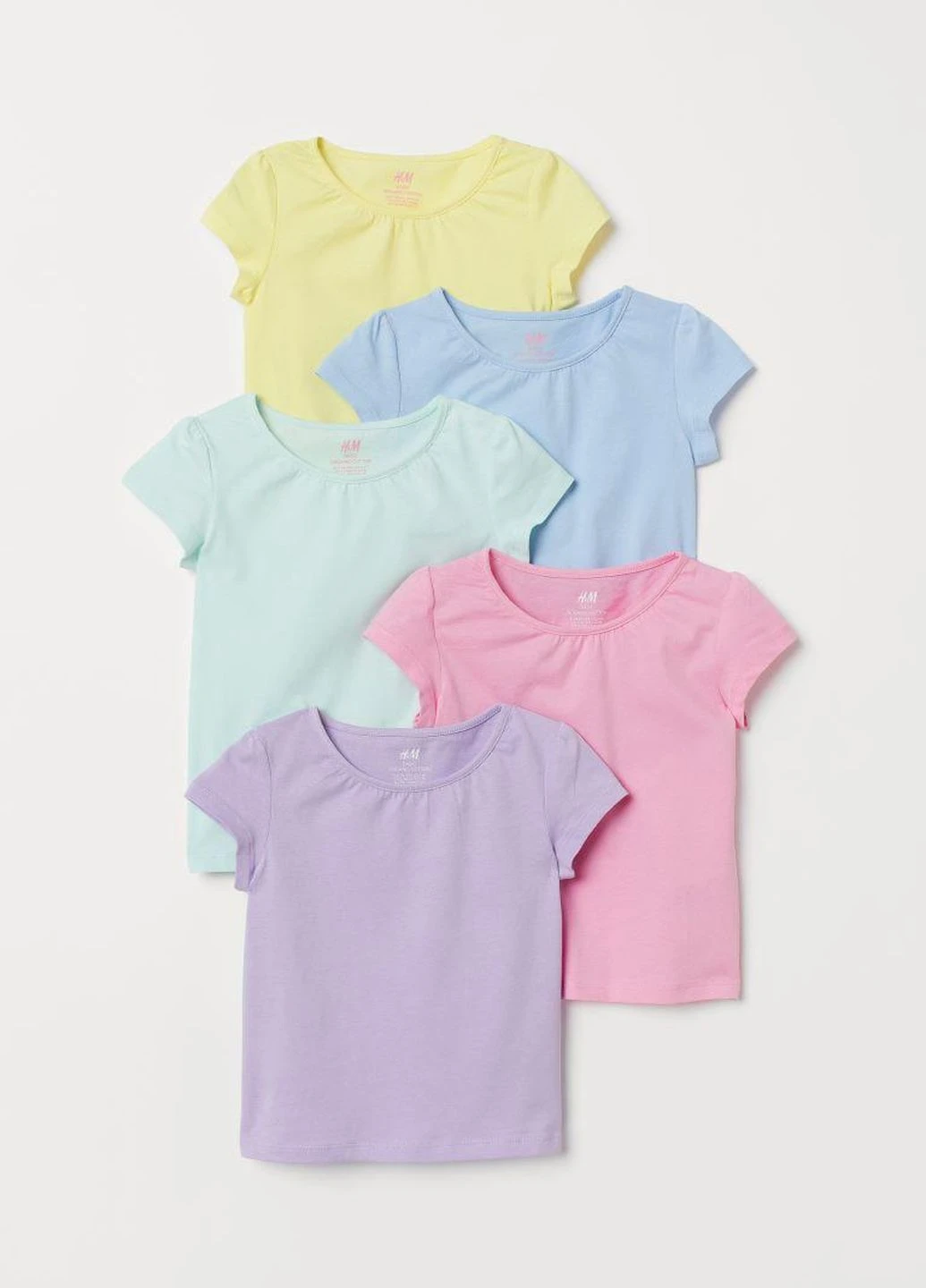 Мятная летняя футболка H&M