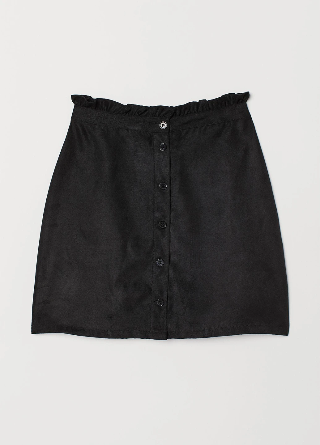 Черная кэжуал однотонная юбка H&M