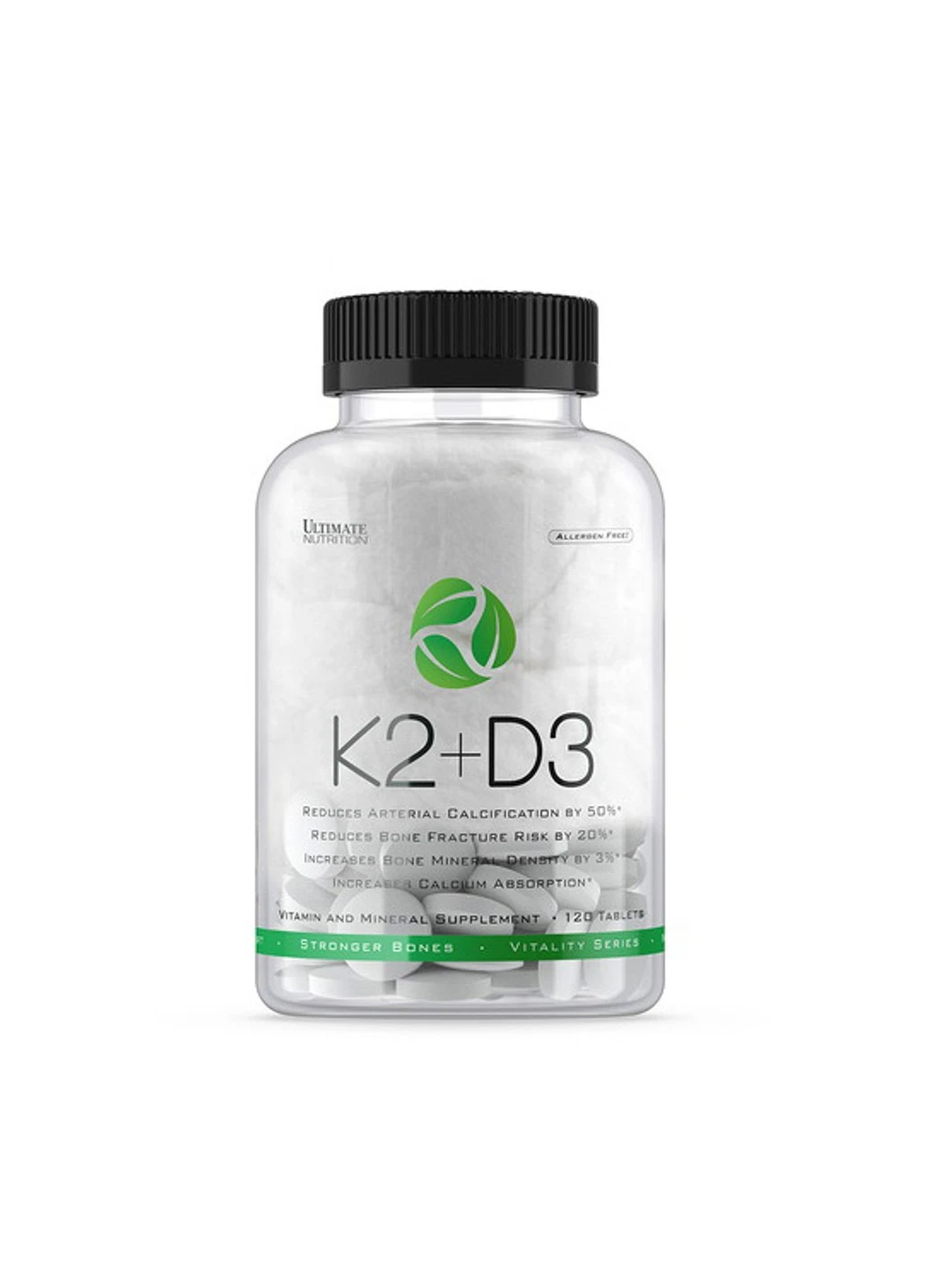 Витамин К2 + Д3 K2 + D3 120 таблеток Ultimate Nutrition (255409823)