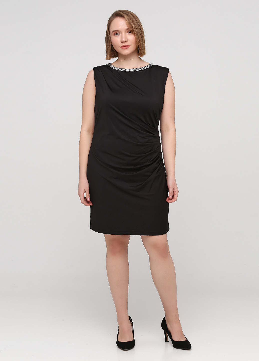 Чорна коктейльна плаття, сукня футляр Urban Heritage однотонна