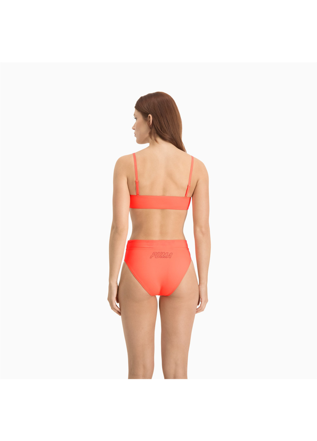 Рожевий демісезонний топ-бандо для плавання swim women’s bandeau top Puma