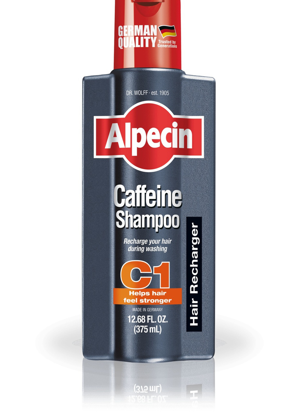 Шампунь против выпадения волос с кофеином 375 мл C1 XXL Coffein Shampoo Alpecin (254570689)