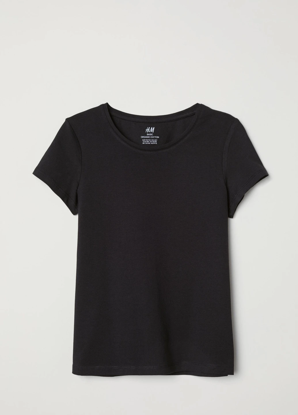 Черная летняя футболка H&M