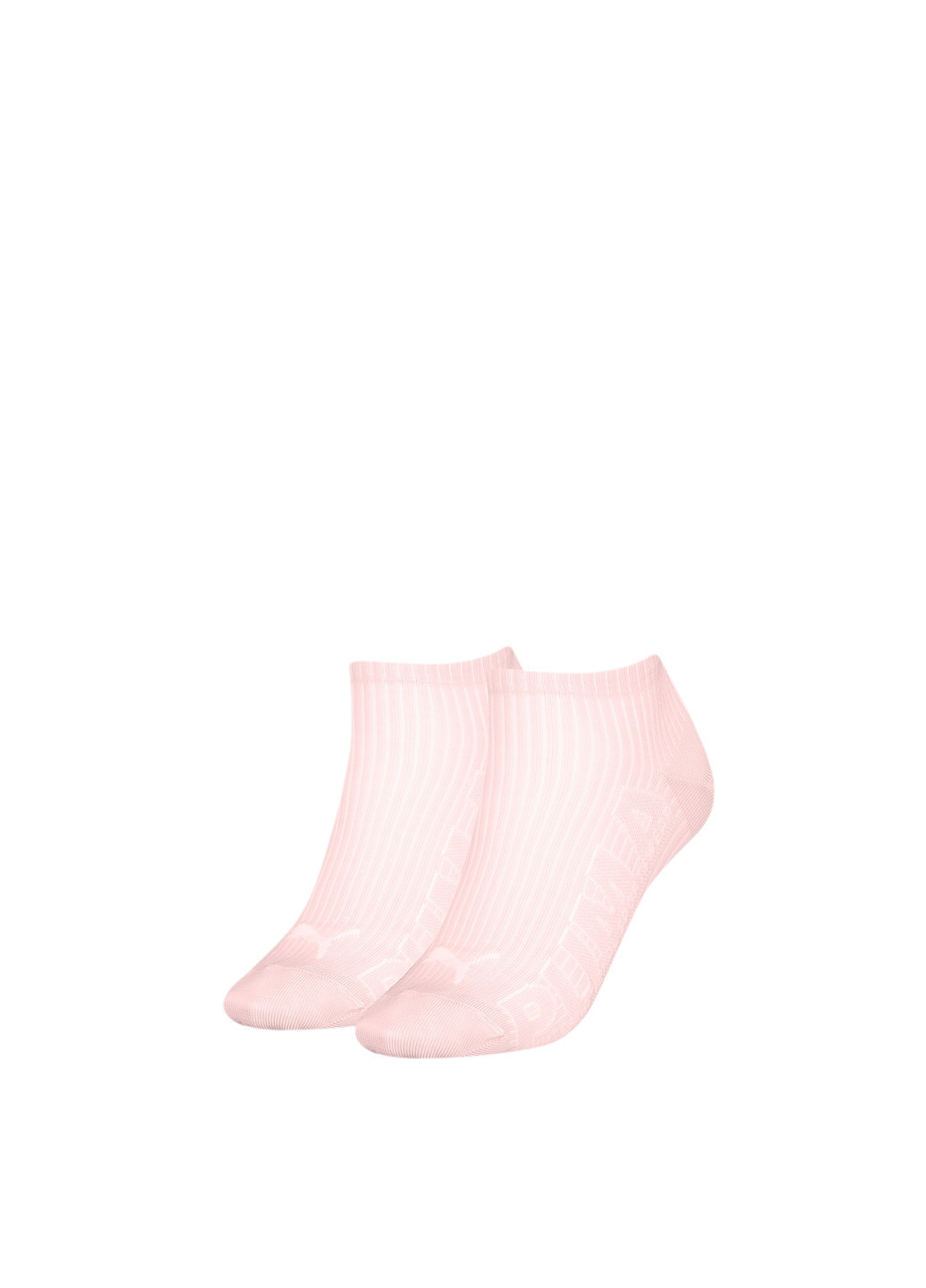 Шкарпетки Women’s Outline Logo; набір з 2 пар Puma однотонні рожеві спортивні