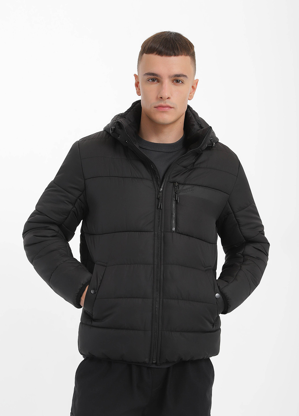 Черная демисезонная куртка Braska ZK-01/301