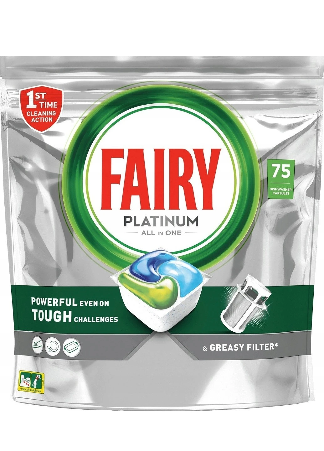 Капсулы для посудомоечной машины Platinum, 75шт Fairy (256454846)