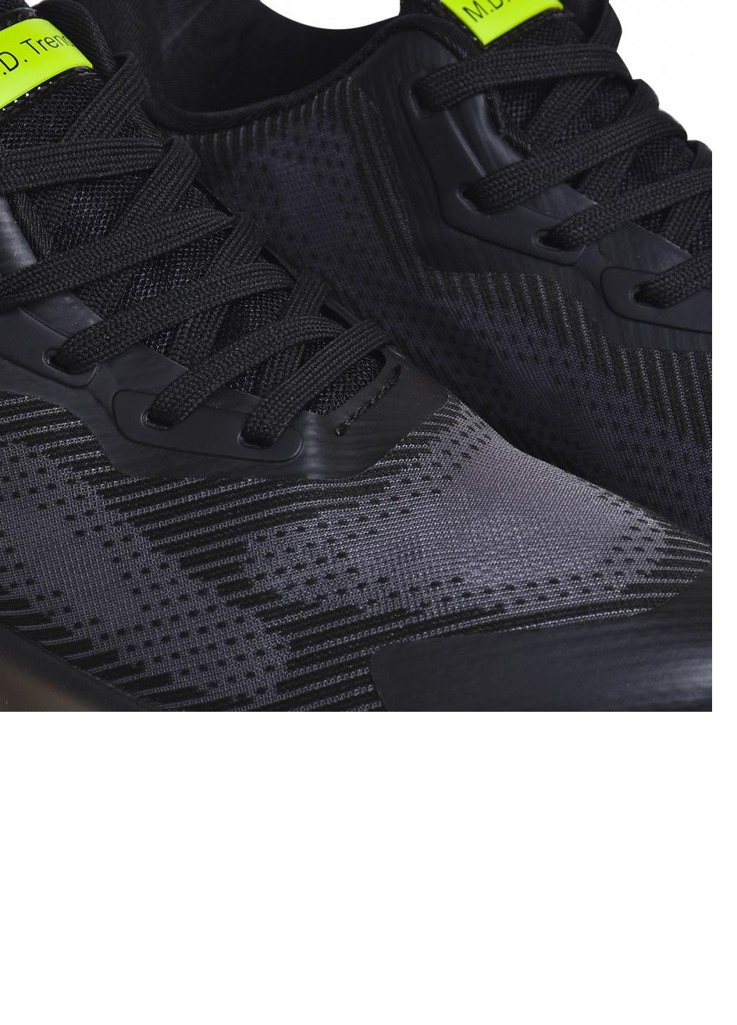 Черные демисезонные кроссовки мужские 6601-1 No Brand