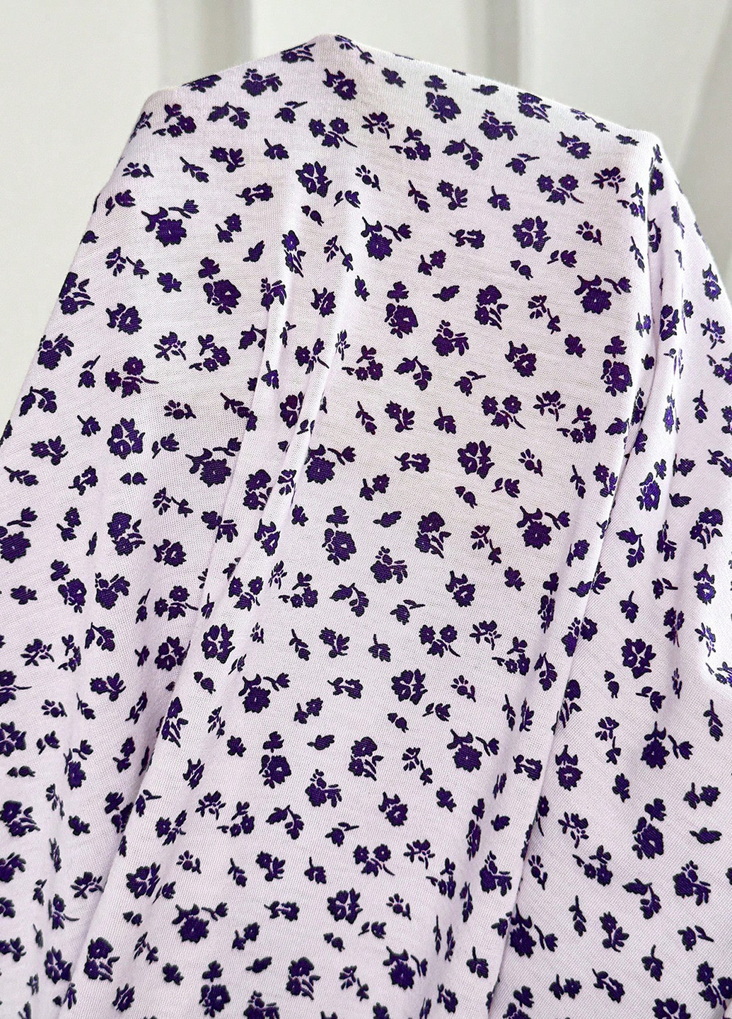 Лиловое кэжуал платье а-силуэт SHEIN с цветочным принтом