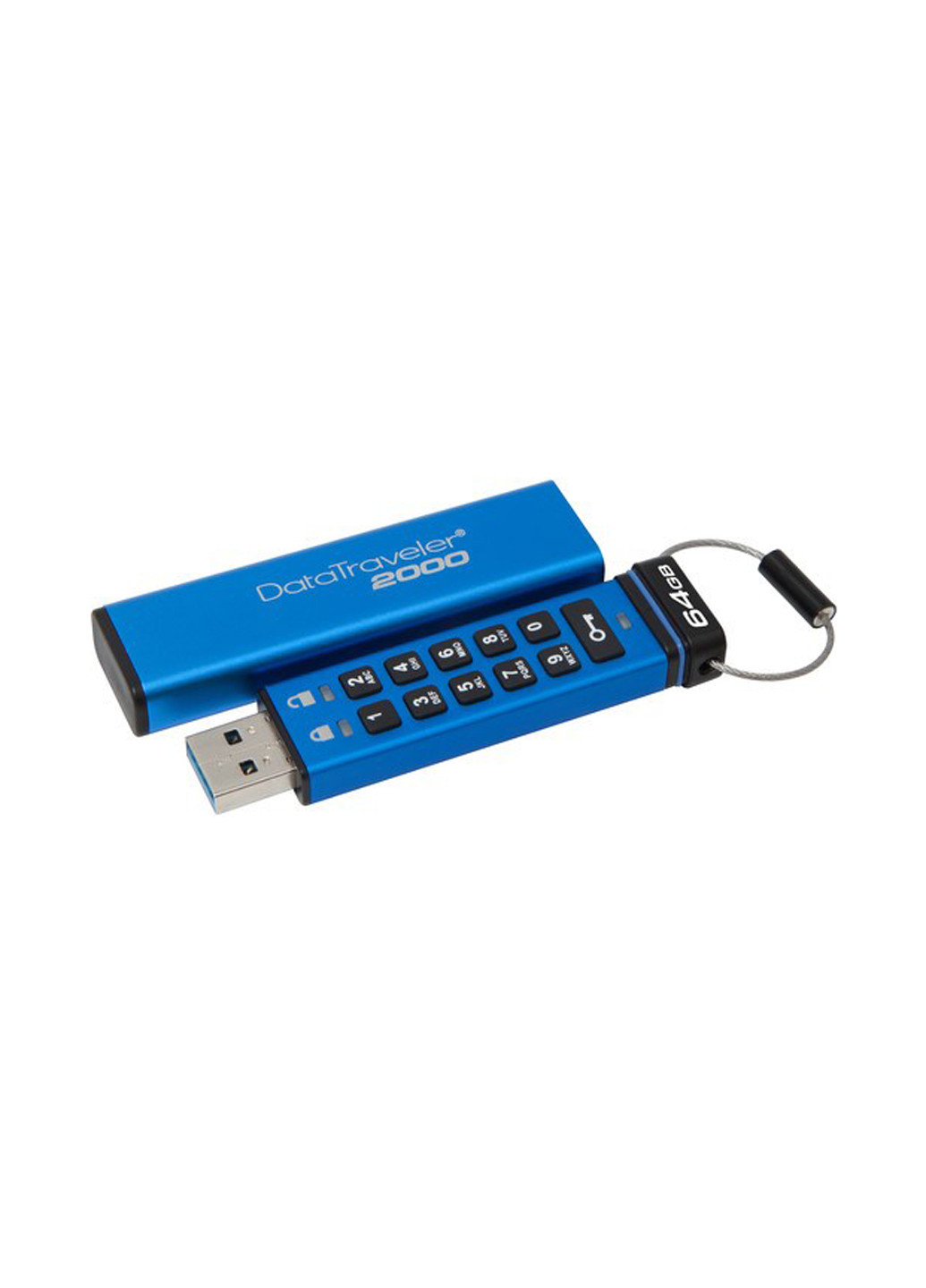 Флеш пам'ять USB DataTraveler 2000 64GB USB 3.1 (DT2000 / 64GB) Kingston флеш память usb kingston datatraveler 2000 64gb usb 3.1 (dt2000/64gb) (135165495)