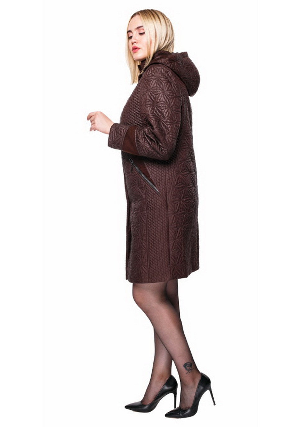 Темно-коричневая демисезонная пальто Adonis