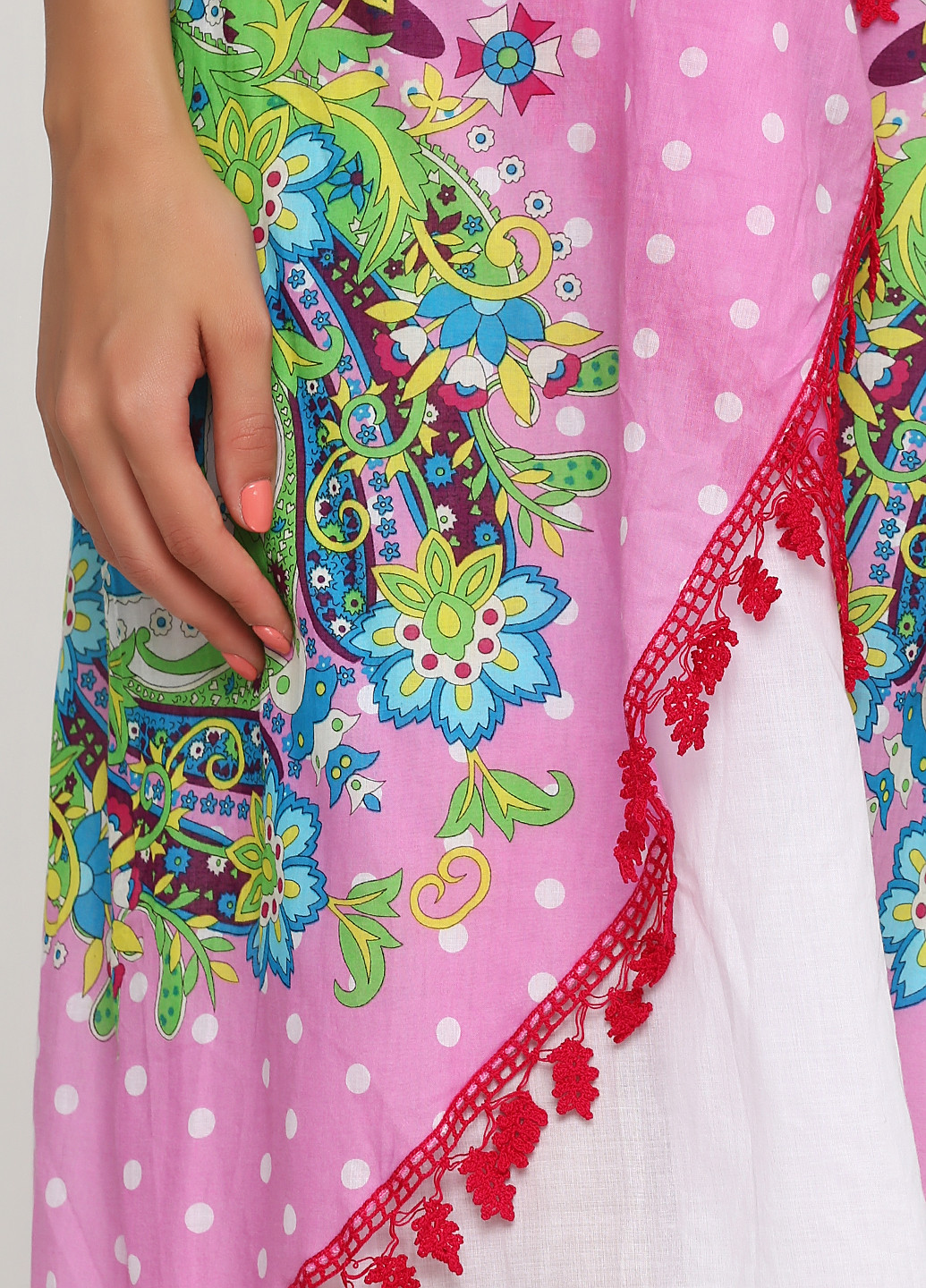 Розовое кэжуал платье с открытой спиной Takavar с цветочным принтом