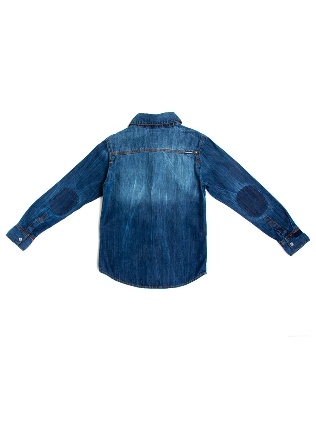 Синяя джинсовая рубашка однотонная Vingino