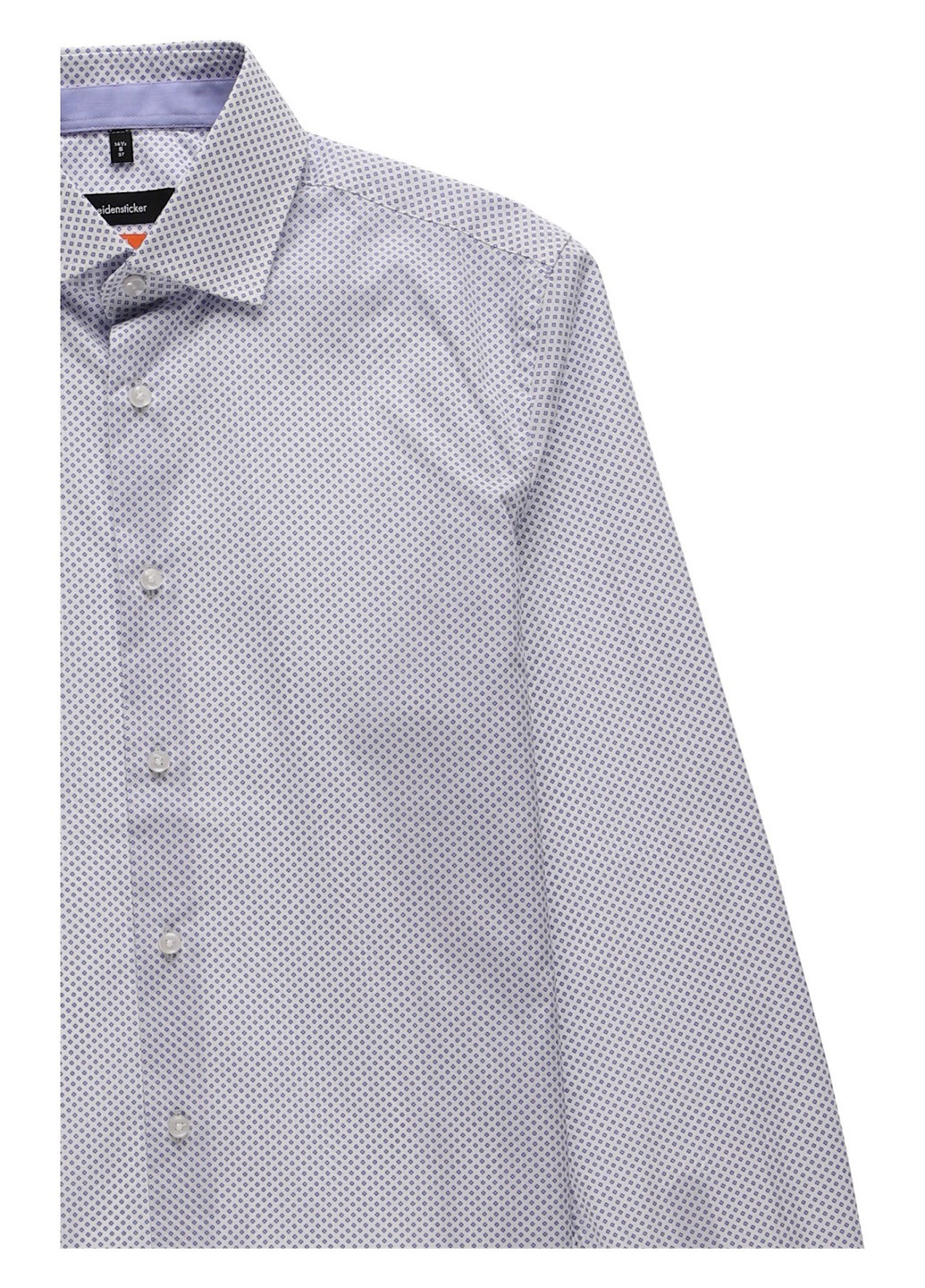 Серая кэжуал, классическая рубашка с геометрическим узором Seidensticker