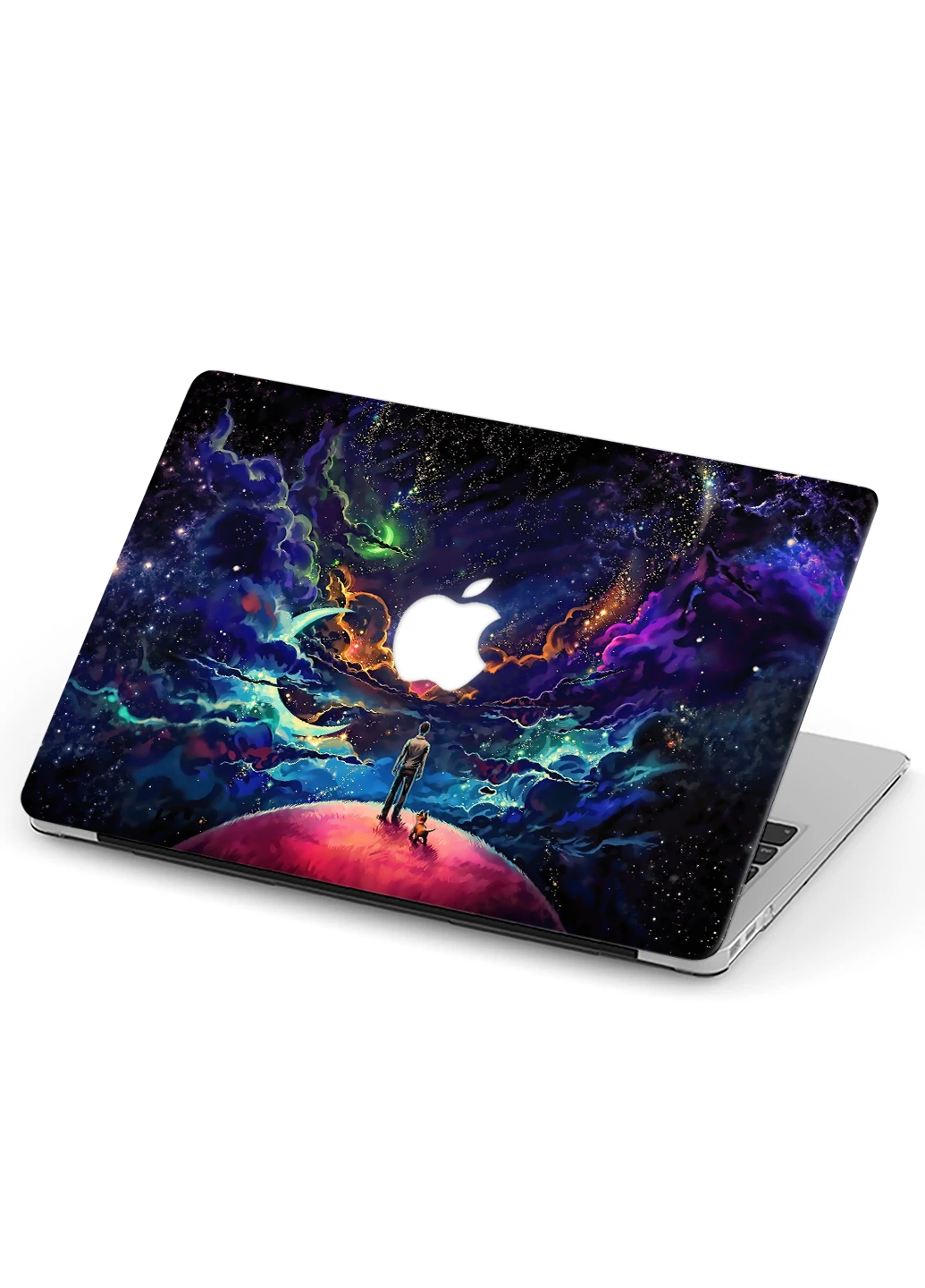 Чохол пластиковий для Apple MacBook Pro Retina 13 A1502 / А1425 Чоловік і пес у Всесвіті (6352-2553) MobiPrint (218858191)