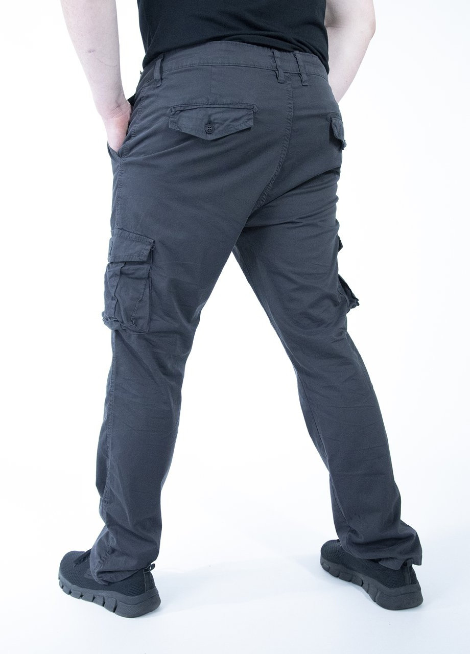 Серые кэжуал демисезонные брюки JEANSclub