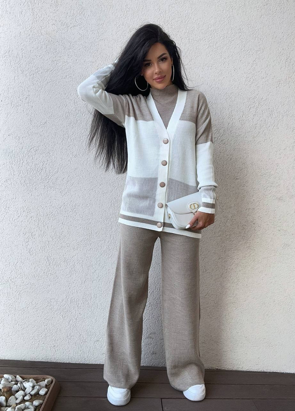 Костюм (кардиган, топ, штани) No Brand (364666564)