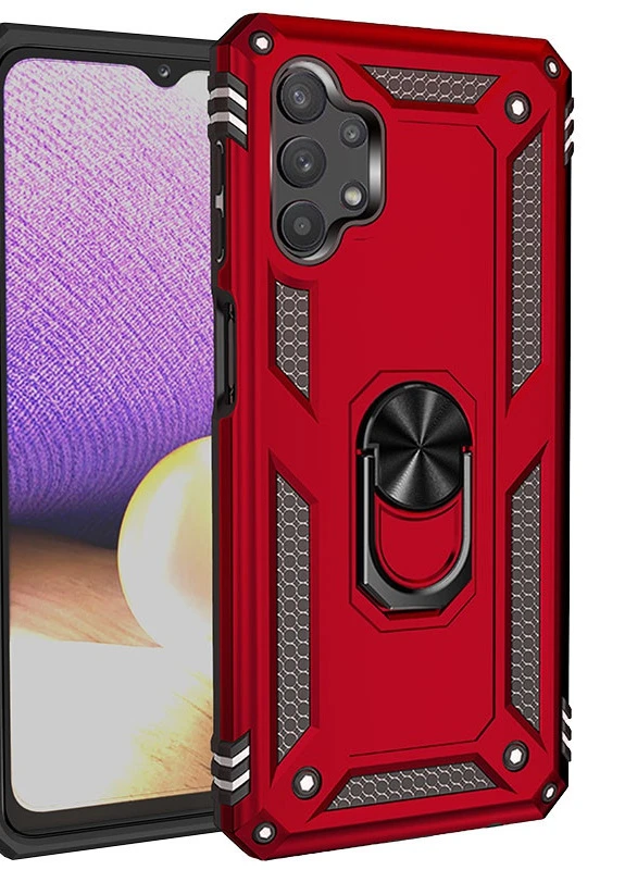 Ударостійкий чохол Serge Ring for Magnet для Samsung Galaxy A72 4G / A72 5G Червоний (is_00000043179_2) Epik (238479678)
