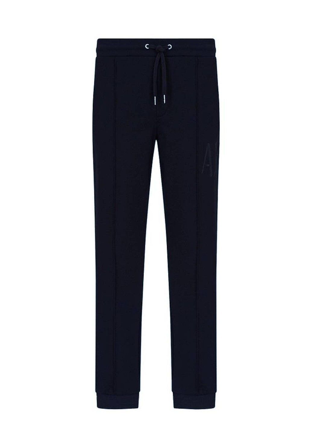 Темно-синие спортивные демисезонные джоггеры брюки Armani Exchange