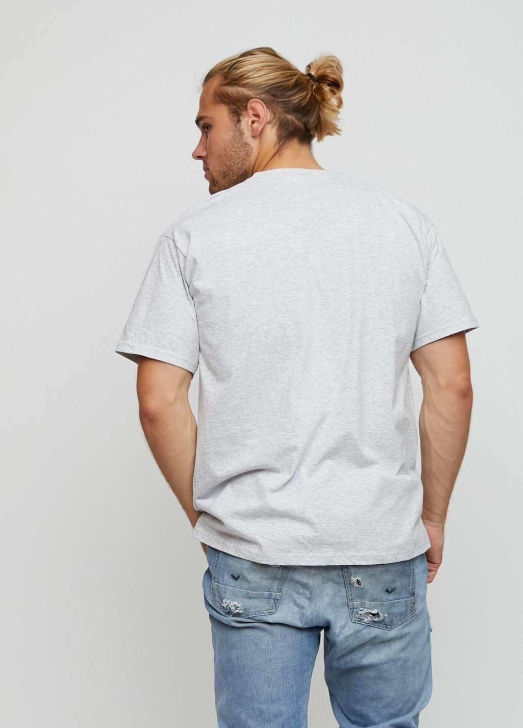 Сіра футболка чоловіча basic YAPPI