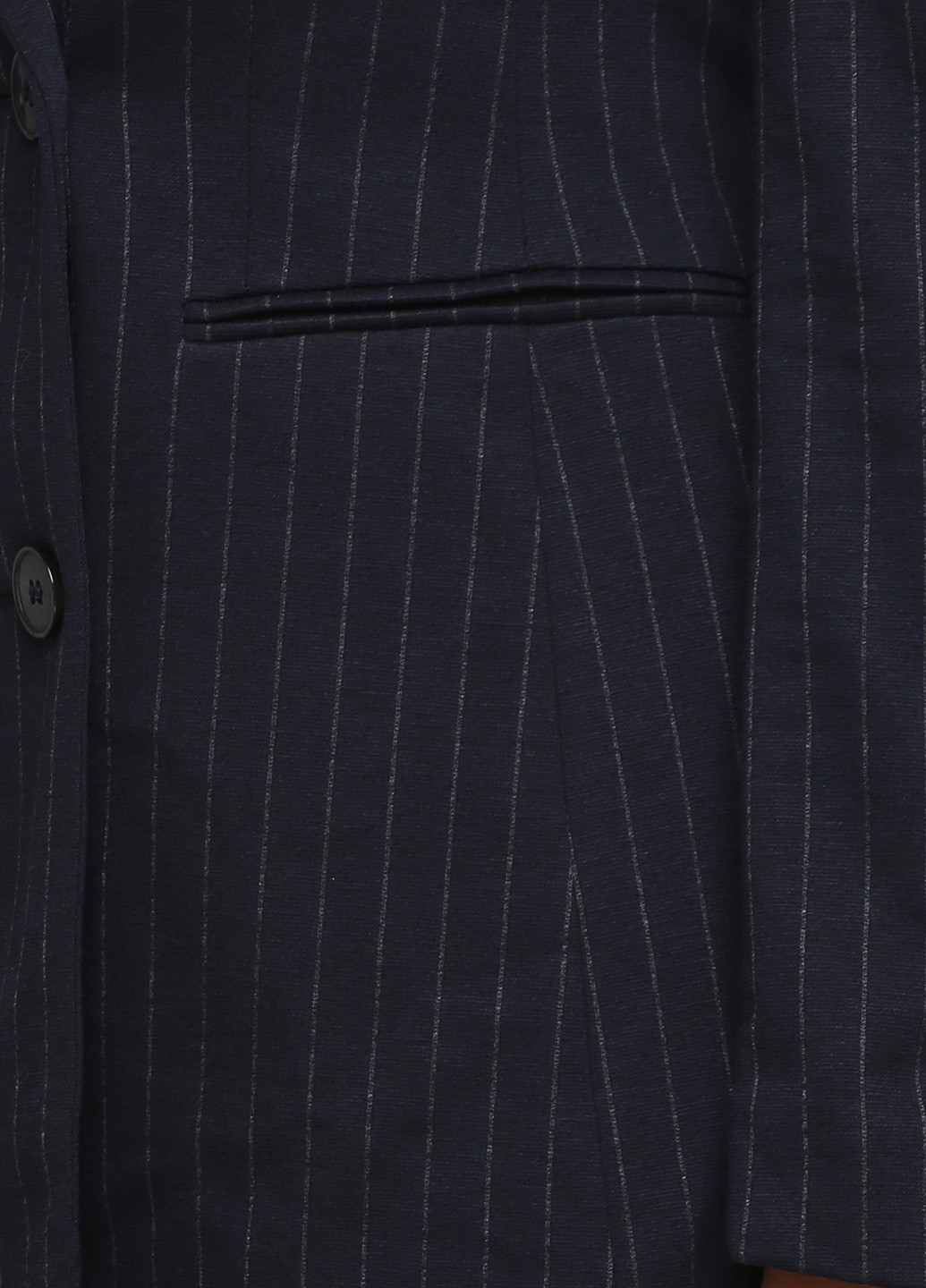 Жакет H&M з довгим рукавом смужка темно-синій кежуал