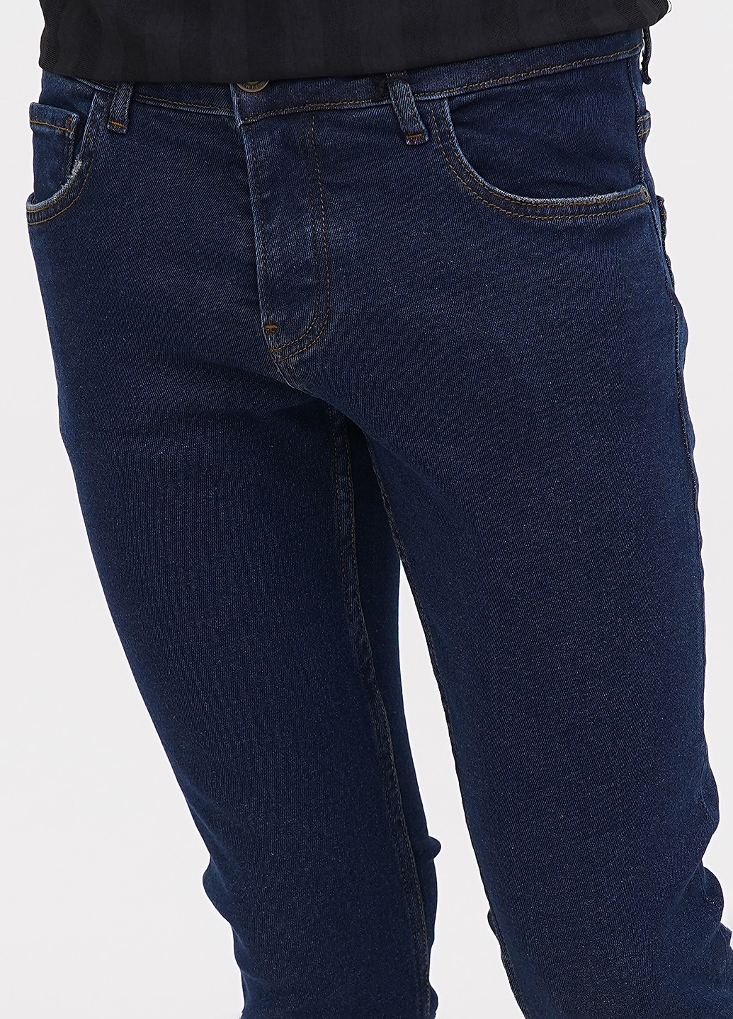 Темно-синие демисезонные скинни джинсы 2Y