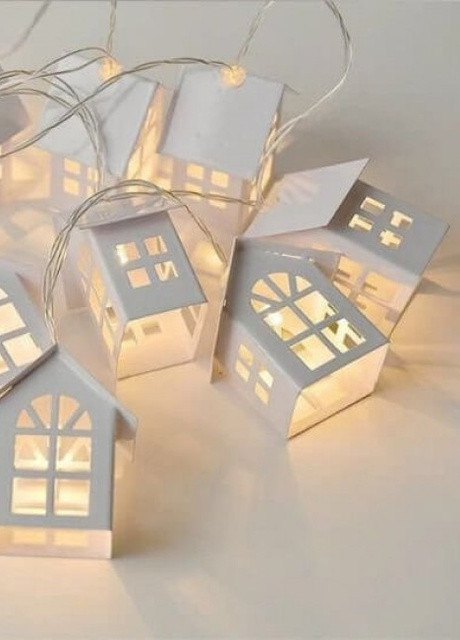 Гирлянда  Домики 10 шт. на батарейках More (253991486)