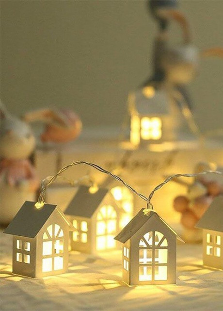 Гирлянда  Домики 10 шт. на батарейках More (253991486)