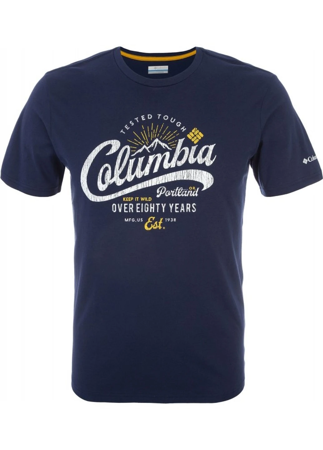 Темно-синя 1841931-464 xxl футболка чоловіча leathan trail™ tee темно-синій р.xxl Columbia