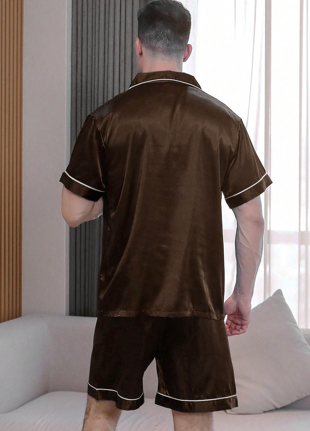 Пижама (рубашка, шорты) SHEIN (366090796)