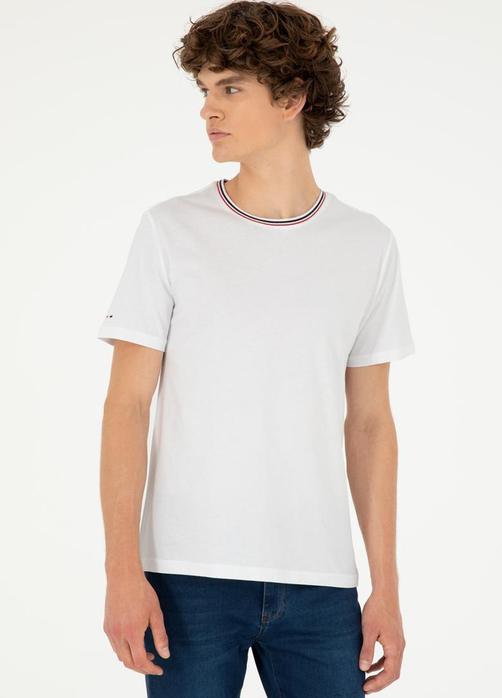 Белая футболка U.S. Polo Assn.