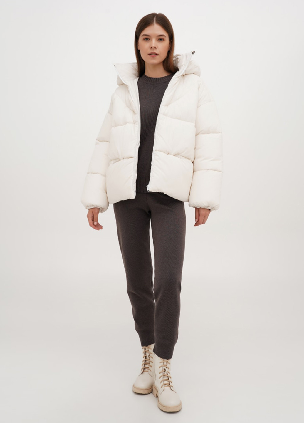 Молочный зимний Пуховик ESSME